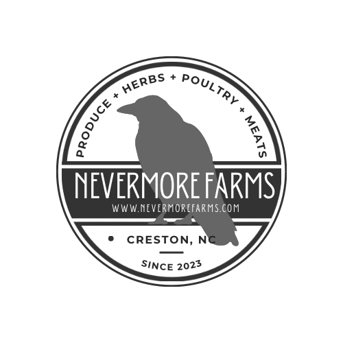 Nevermore Farms circular raven logo